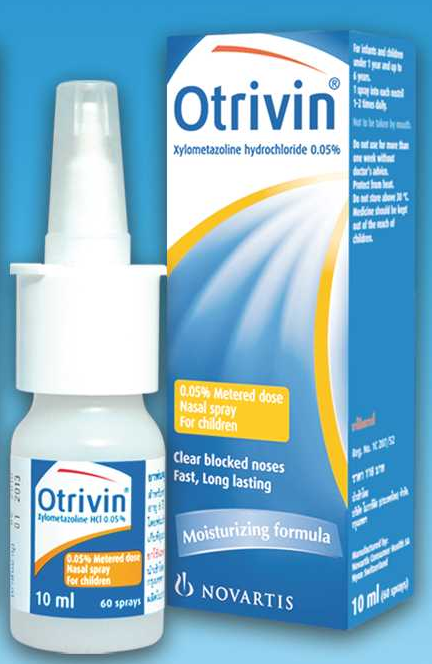 Otrivin For Babies And Children Drops And Spray اوتريفين قطرة و بخاخ للأطفال و الرضع موقع ادوية الرضع و الاطفال